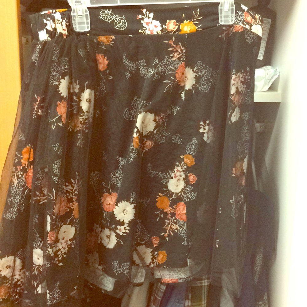 Floral Tule Skirt